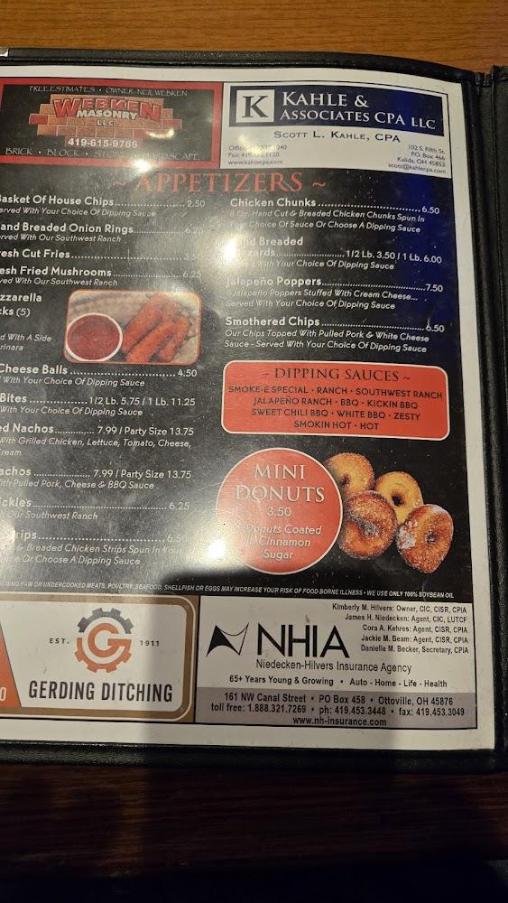 Smoke-E's Bar & Grill Menu image 2